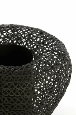 Light en Living Vaas deco Ø42x33 cm FINOU mat zwart
