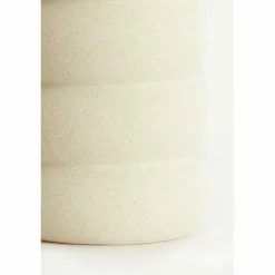 Light en Living Vaas deco Ø20x42 cm TRIORA keramiek mat crème