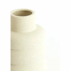 Light en Living Vaas deco Ø20x42 cm TRIORA keramiek mat crème