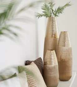Light en Living Vaas deco Ø20x51 cm MAZAN goud