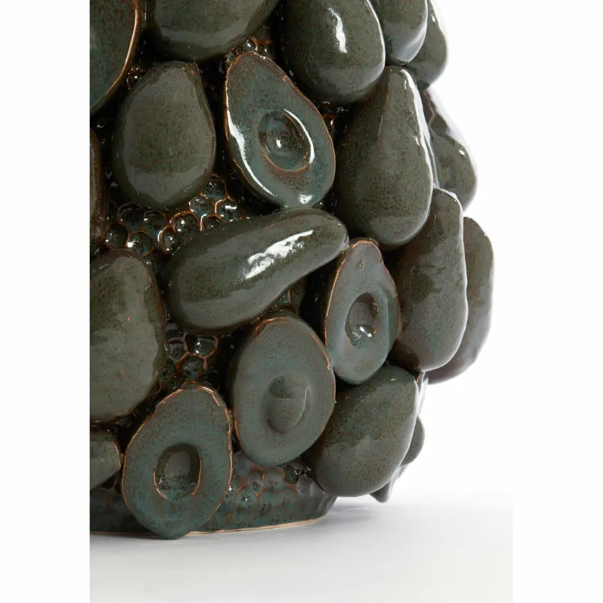 Light en Living Vaas deco Ø33x37,5 cm AVOCADO keramiek bruin+groen