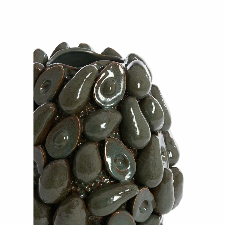 Light en Living Vaas deco Ø33x37,5 cm AVOCADO keramiek bruin+groen