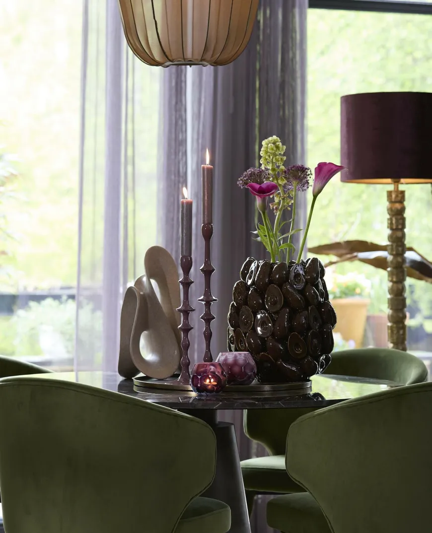 Light en Living Vaas deco Ø33x37,5 cm AVOCADO keramiek bruin+groen