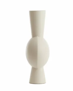 Light en Living Vaas deco 31x20x60 cm KAVANDU licht crème
