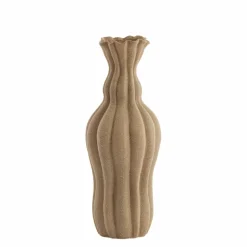 Light en Living Vaas deco Ø17,5x47,5 cm SILVIO keramiek mat bruin