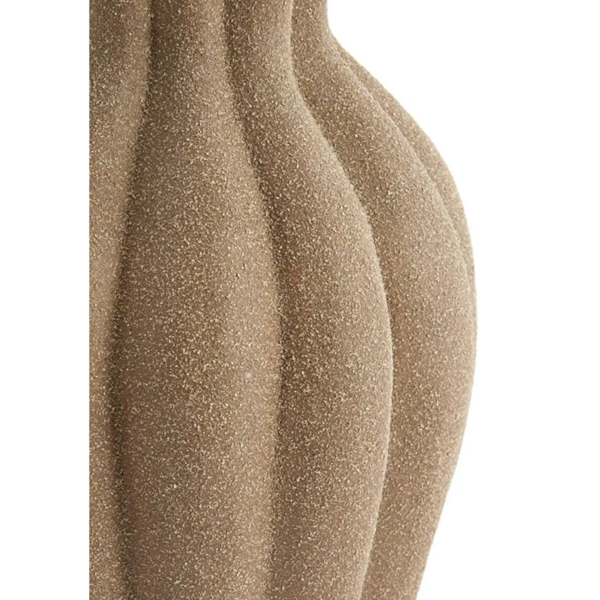Light en Living Vaas deco Ø17,5x47,5 cm SILVIO keramiek mat bruin