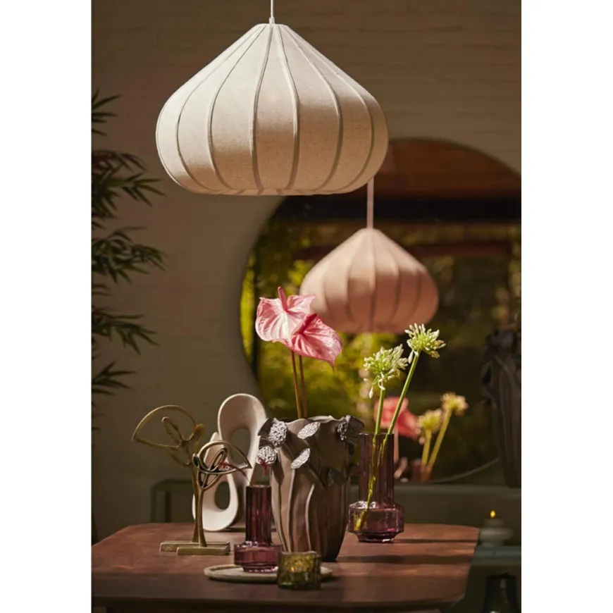 Light en Living Vaas deco 27,5x25,5x35 cm LAVCI keramiek mat donker bruin