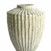 Light en Living Vaas deco Ø32X40 cm TALEA keramiek olijfgroen-creme