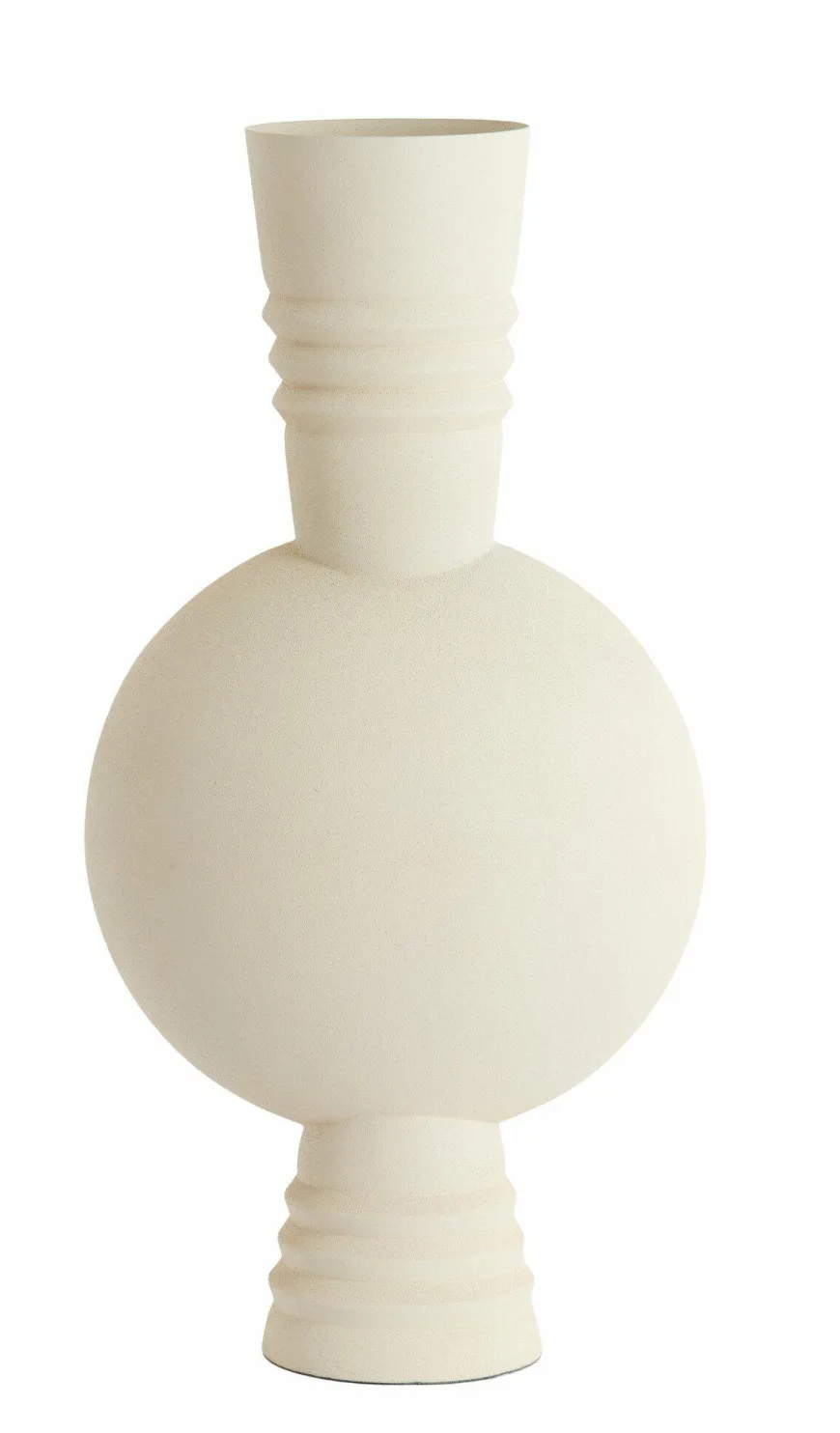 Light en Living Vaas deco Ø21X60 cm KAVANSI mat creme