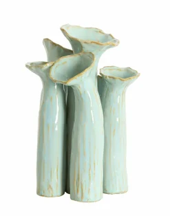Light en Living Vaas deco 24x21x31 cm MISURINA paars-lichtblauw