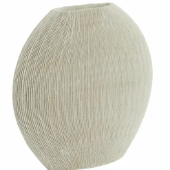 Light en Living Vaas deco 50x15x50 cm BUBIO creme