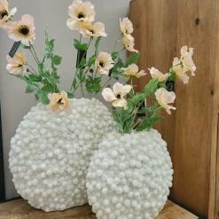Light en Living Vaas deco 44x19x37 cm BERRIES beige – Light & Living