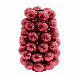 Light en Living Vaas deco Ø16x24,5 cm BUTANG keramiek metallic rood