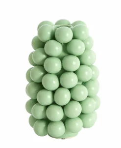 Light en Living Vaas deco Ø16X24 Cm BOYANG Keramiek mat mintgroen