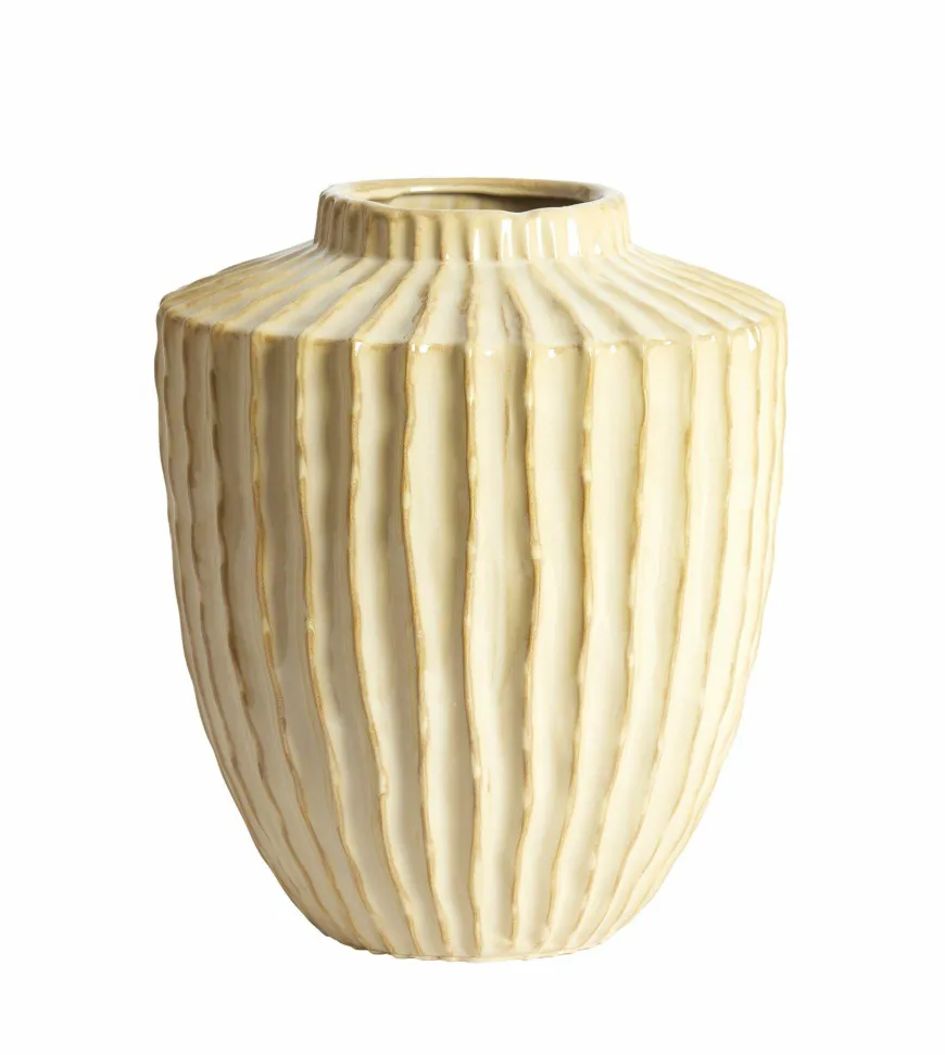 Light en Living Vaas deco Ø30X32 cm TALEA keramiek zand-beige