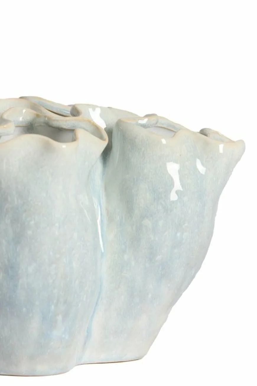 Light en Living Vaas deco Ø28x38 cm ZELATA keramiek crème+taupe