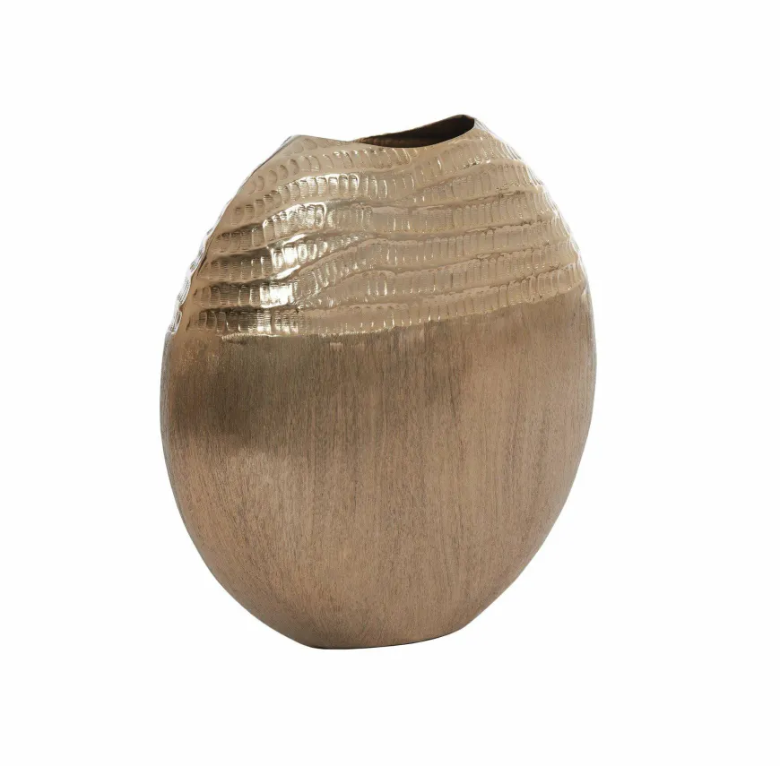Light en Living Vaas deco 35x9,5x34 cm MAZAN goud