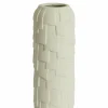 Light en Living Vaas deco Ø14x34,5 cm LEIMA keramiek mat crème