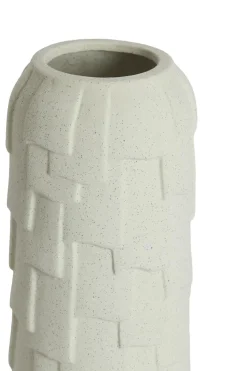Light en Living Vaas deco Ø14x34,5 cm LEIMA keramiek mat crème