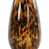 Light en Living Vaas IZEDA glas bruin-zwart - Ø23x40 cm