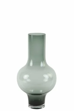 Light en Living Vaas KAELA glas grijs - 2 maten