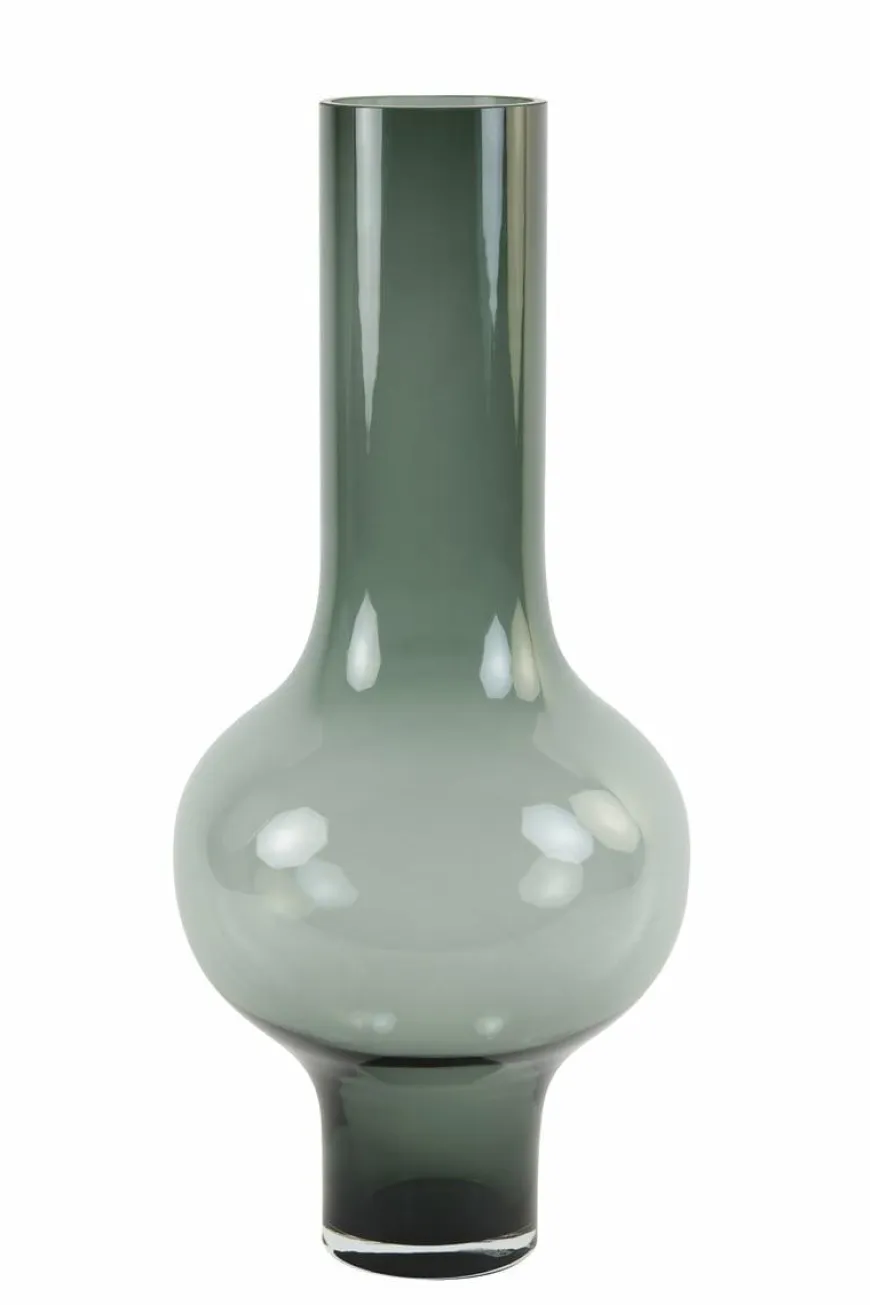 Light en Living Vaas KAELA glas grijs - 2 maten