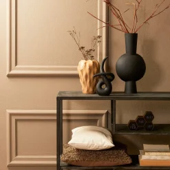 Light en Living Vaas KAVANDU mat zwart - 3 maten