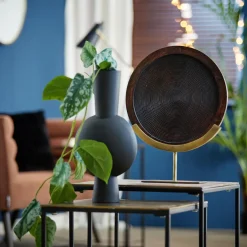 Light en Living Vaas KAVANDU mat zwart - 3 maten