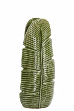 Light en Living Vaas LOU keramiek groen - 19 x 11 x 46,5 cm