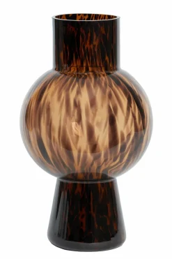 Light en Living Vaas NARRA glas bruin-donker bruin - Ø17,5x31 cm