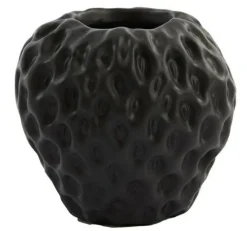 Light en Living Vaas Strawberry zwart - 15x14,5x14,5 cm