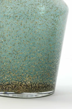 Light en Living Vaas TROSMU glas donker groen-goud - 2 maten