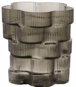 Light en Living Vaas Ø17x17 cm DOURO smoke glas