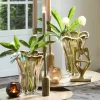 Light en Living Vaas Ø26X32 cm KAZUNO Glas helder bruin+grijs+creme