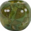Light en Living Vaas Ø18x15,5 cm BEAUFORT glas groen-donker olijf groen