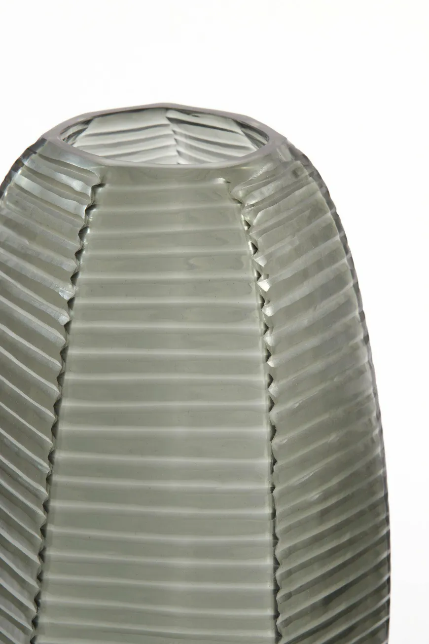 Light en Living Vaas Ø23x37,5 cm MAEVA smoke glas grijs