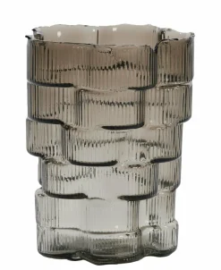 Light en Living Vaas Ø17x22 cm DOURO smoke glas