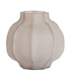 Light en Living Vaas Ø27X26 cm TEJEDA glas licht bruin