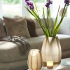 Light en Living Vaas Ø23x38 cm BRADLEY glas licht bruin