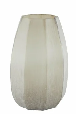 Light en Living Vaas Ø23x38 cm BRADLEY glas licht bruin