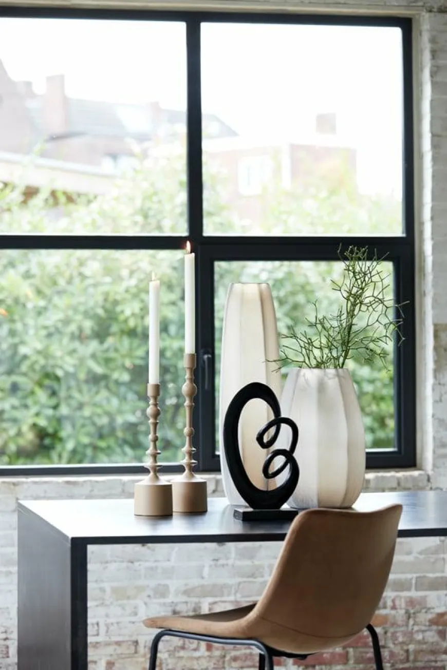 Light en Living Vaas Ø23x38 cm BRADLEY glas licht bruin