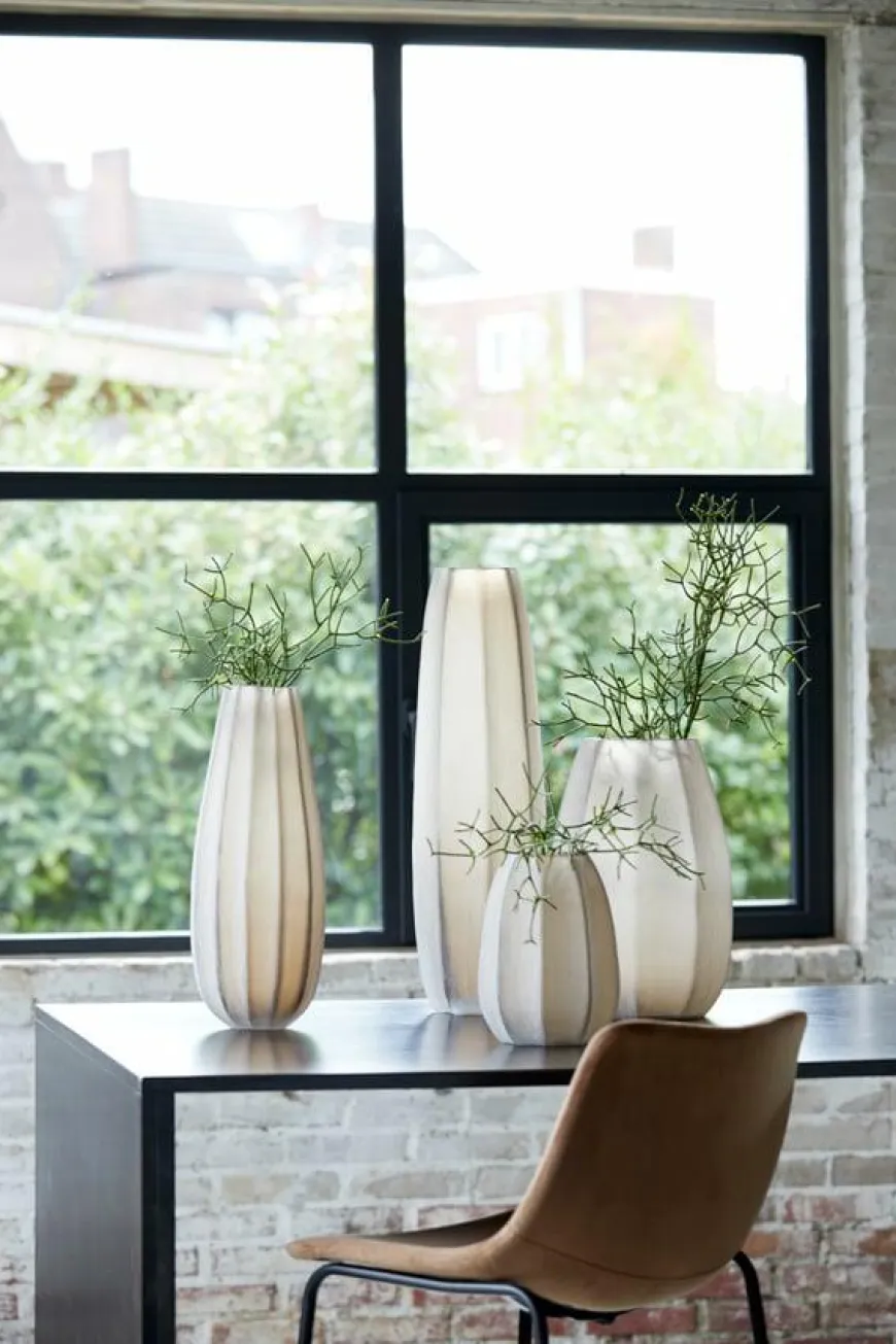 Light en Living Vaas Ø23x38 cm BRADLEY glas licht bruin