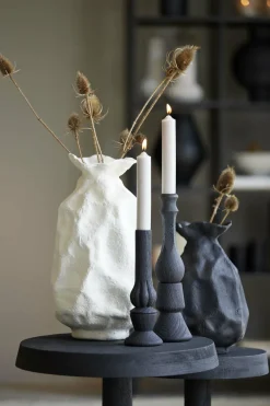 Light en Living Vaas Ø21x31 cm HOLBOX mat zwart