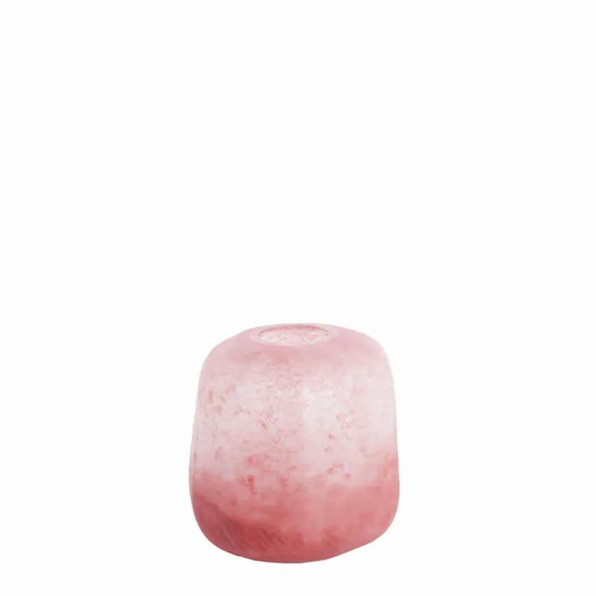 Light en Living Vaas Ø23x24 cm PACENGO glas koraal-licht roze