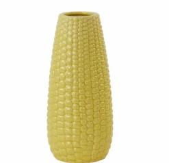 Light en Living Vaas Ø14x31 cm CORN keramiek geel