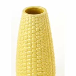 Light en Living Vaas Ø14x31 cm CORN keramiek geel