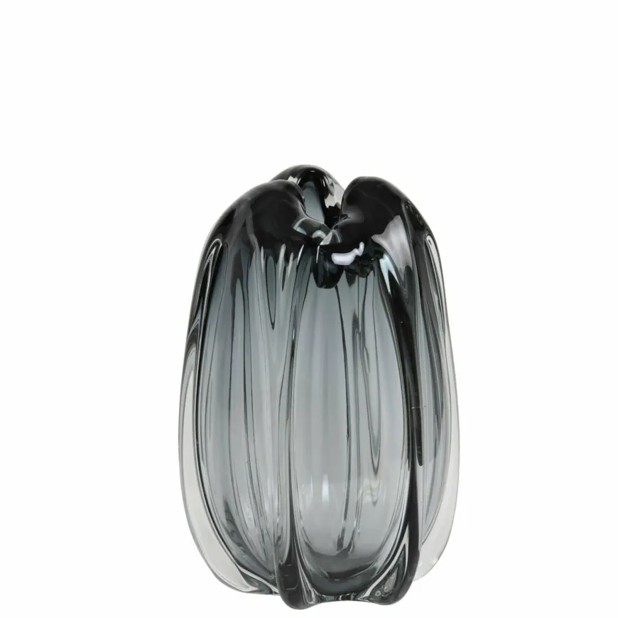 Light en Living Vaas Ø21x30 cm MURELA glas grijs