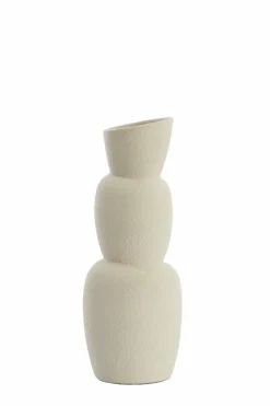 Light en Living Vaas Ø14,5x37,5 cm ARAM keramiek crème
