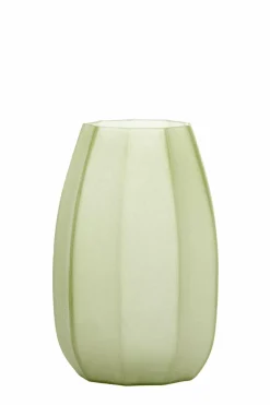 Light en Living Vaas Ø23x38 cm BRADLEY glas olijf groen