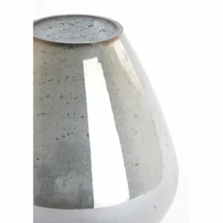 Light en Living Vaas Ø31x35 cm LATERZA glas steenslag smoke